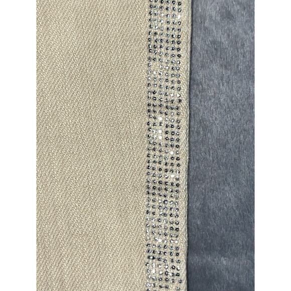 Boston Proper Beige Jeans Sequins Women’s‎ Size 6 - Picture 2 of 8